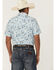 Image #4 - Cody James Men's Frontier Threads Floral Paisley Print Short Sleeve Snap Western Shirt, White, hi-res