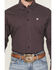 Image #3 - Cinch Men's Geo Print Long Sleeve Button-Down Western Shirt - Big, Purple, hi-res