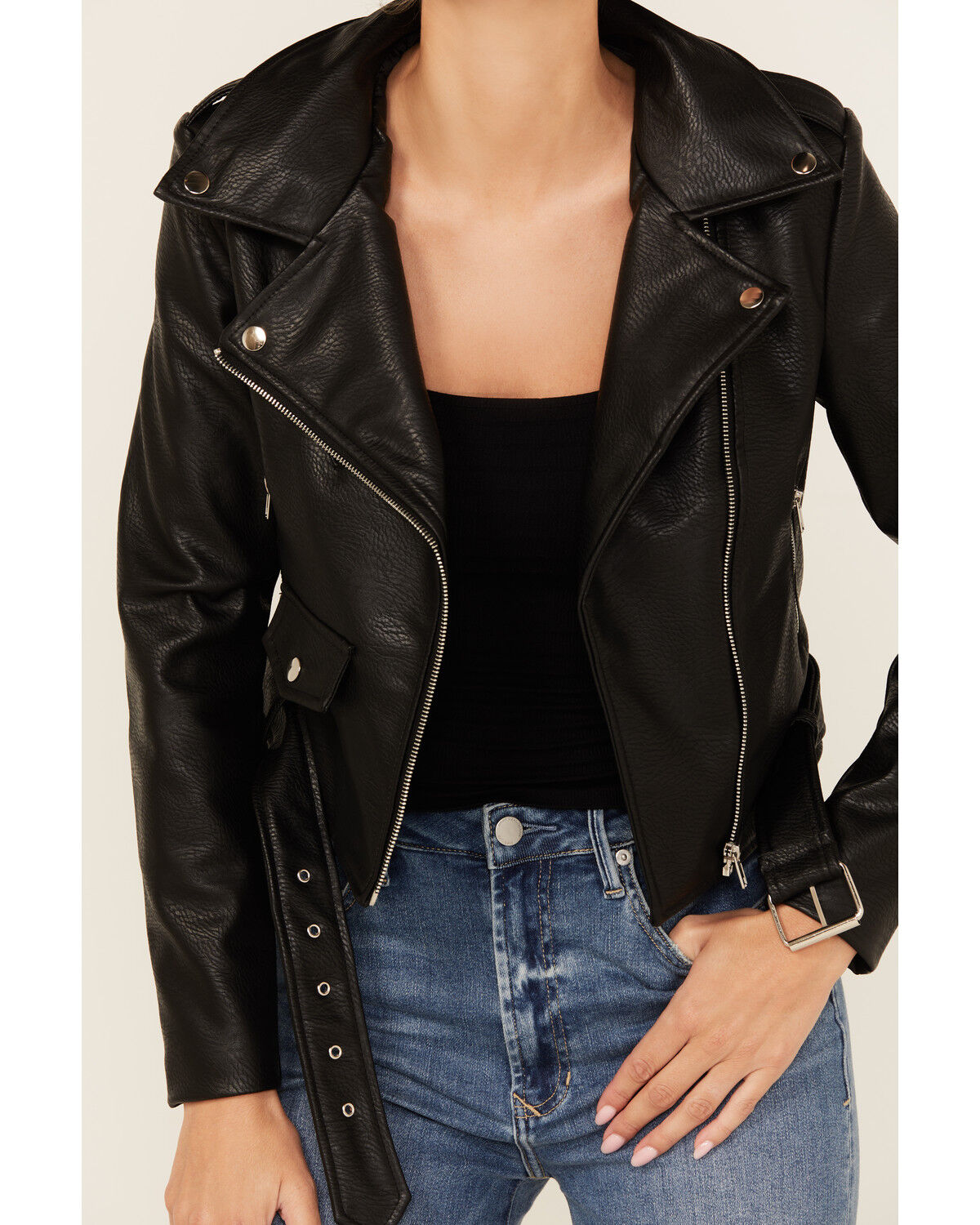 Image #3 - Azalea Wang Women's Edition Moto Jacket, Black, hi-res