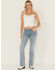 Image #1 - Idyllwind Women's Rebel Mid Rise Bootcut Super Stretch Denim Jeans, Light Wash, hi-res