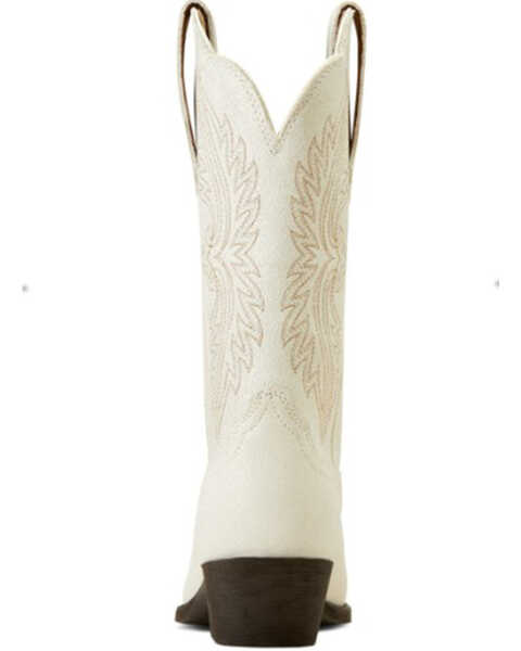 Image #3 - Ariat Women's Heritage StretchFit Western Boots - Medium Toe , White, hi-res