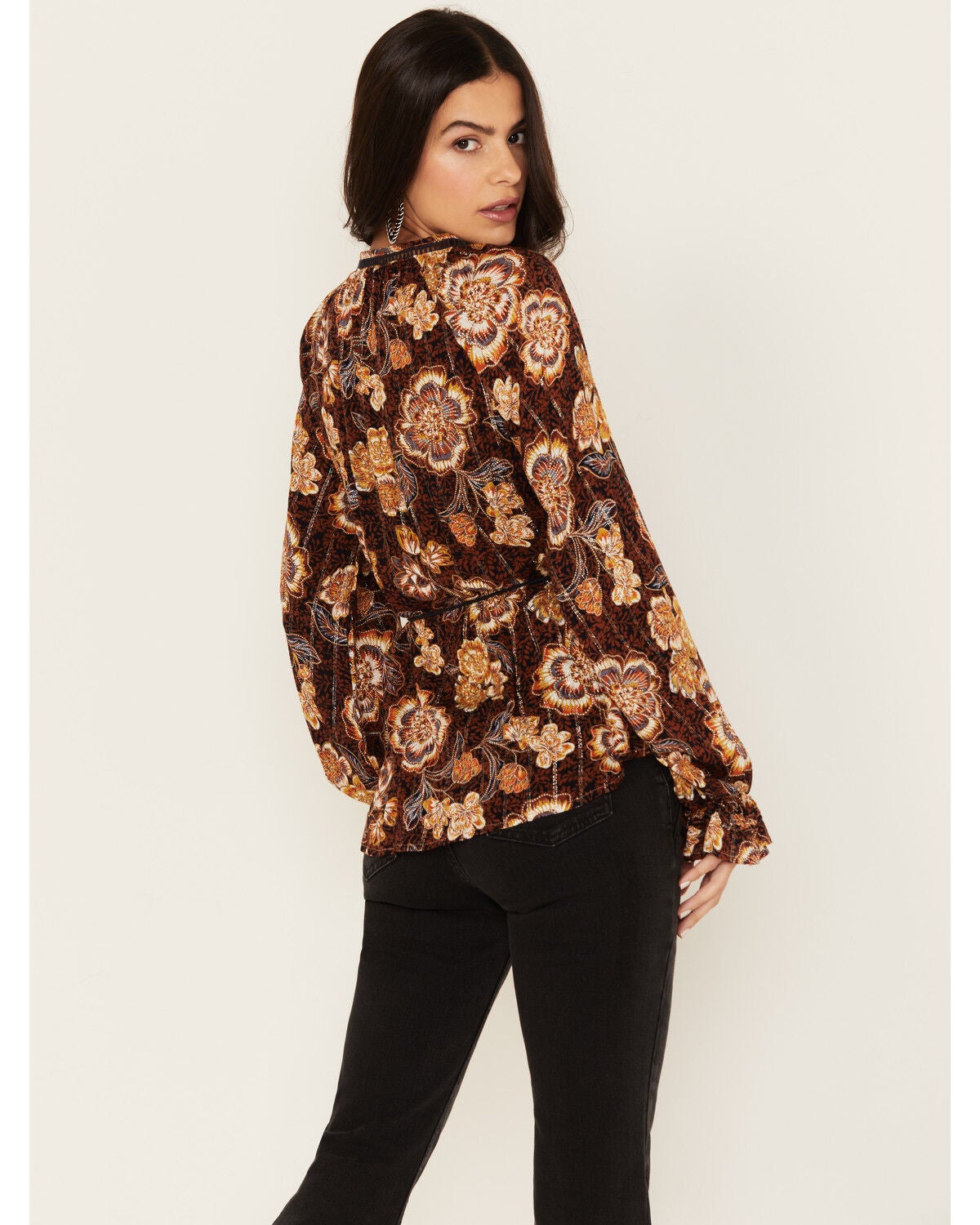 Image #4 - Shyanne Women's Belted Peasant Top, , hi-res