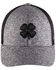 Black Clover Men's Logo Mesh-Back Fitted Ball Cap , Heather Grey, hi-res