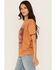 Image #2 - Cleo + Wolf Women's Eagle Short Sleeve Boyfriend Graphic Tee, Rust Copper, hi-res