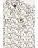 Image #2 - Cowboy Hardware Toddler Boys' Cow Skull Print Short Sleeve Snap Stretch Western Shirt, White, hi-res