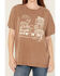 Image #3 - Wrangler Women's Western Diner Short Sleeve Graphic Tee, Brown, hi-res