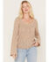 Image #1 - Idyllwind Women's Ranger Pointelle Henley Long Sleeve Shirt, Oatmeal, hi-res
