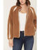 Image #3 - UGG Women's Nikia Crochet Zip-Up Jacket, Chestnut, hi-res