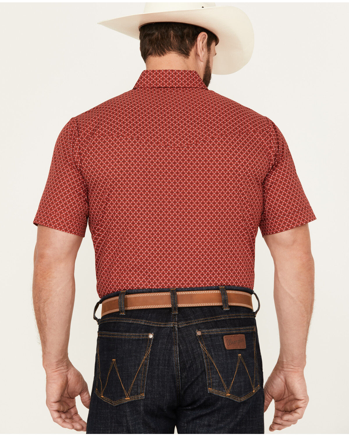 Image #4 - Ely Walker Men's Print Short Sleeve Pearl Snap Western Shirt, , hi-res