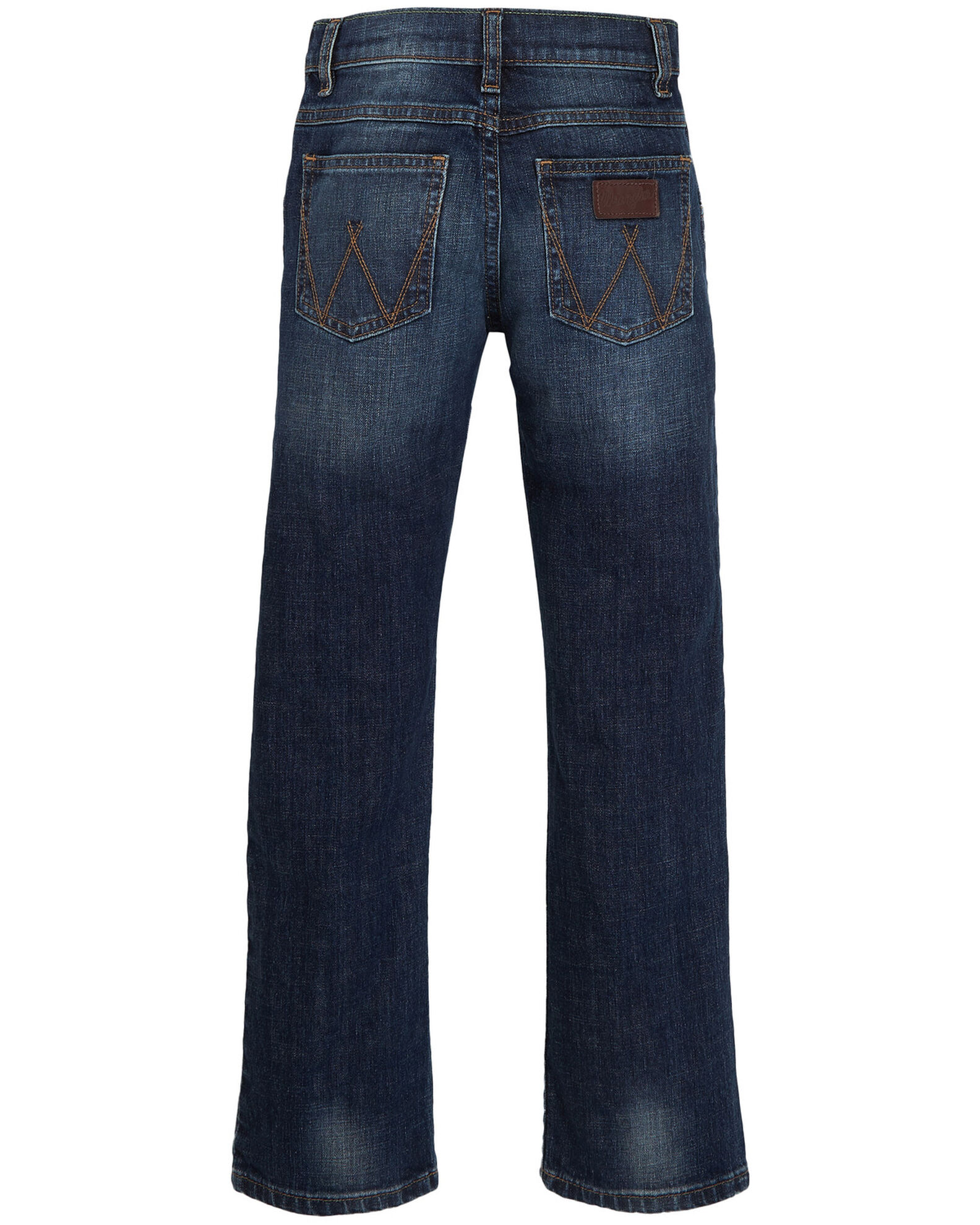 Image #1 - Wrangler Retro Boys' 8-18 Low Slim Straight Jeans, Indigo, hi-res