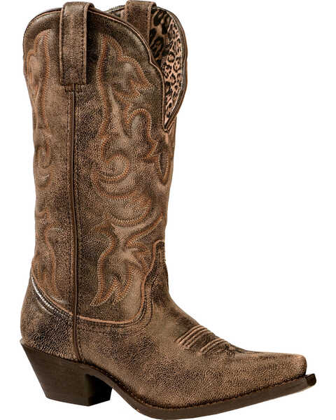 Laredo Women's Access Western Boots - Extended Calf Sizes - Snip Toe, Black, hi-res