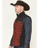 Image #2 - RANK 45® Men's Colorblock Southwestern Print Softshell Vest, Maroon, hi-res