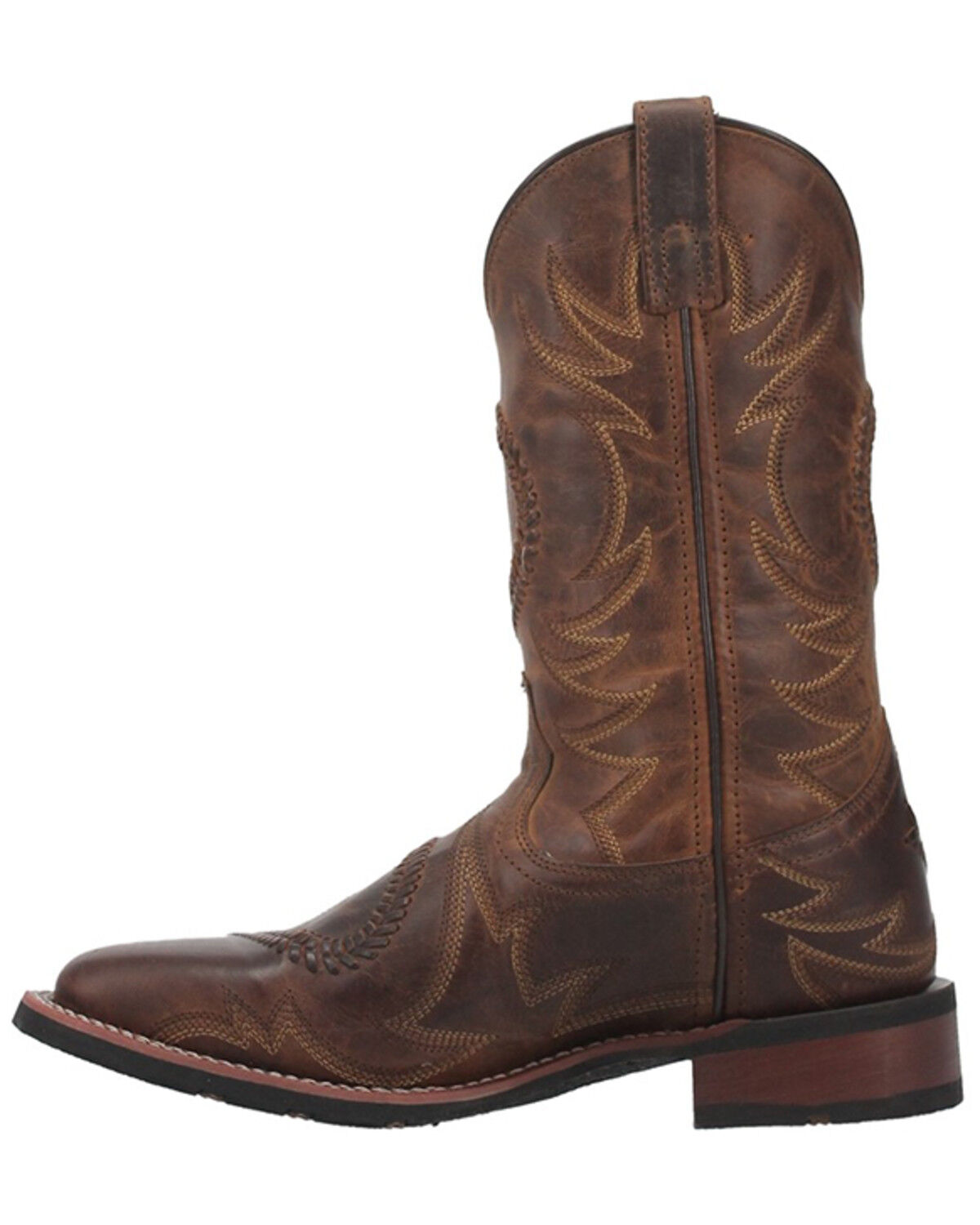 Image #3 - Laredo Men's Arlo Bucklace Fancy Sidewinder Western Boots - Broad Square Toe, , hi-res