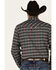 Cinch Men's Modern Fit Navy Large Geo Print Long Sleeve Western Shirt , Navy, hi-res