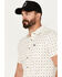 Image #2 - Brixton Men's Charter Geo Print Short Sleeve Button-Down Shirt, Off White, hi-res