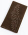 Cody James Men's Brown Inlay Checkbook Wallet , Brown, hi-res