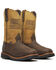 Image #1 - Thorogood Men's 11" Waterproof Wellington Work Boots - Soft Toe, Brown, hi-res