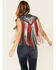 Image #4 - Double D Ranch Women's Indigo Eagle Live Tie-Front Vest , Indigo, hi-res