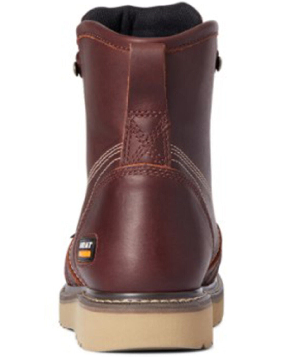 Image #3 - Ariat Men's Rusted Copper Rebar Wedge 6" H20 Soft Work Boot - Soft Toe, Brown, hi-res