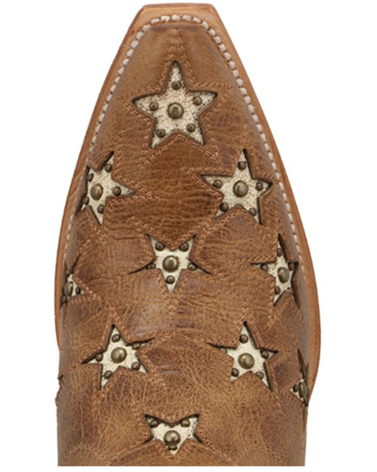 Image #6 - Black Star Women's Marfa Shortie Western Boots - Snip Toe, Caramel, hi-res