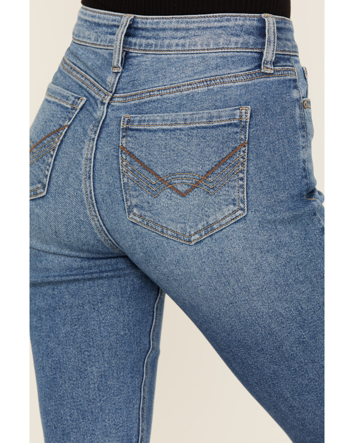 Image #4 - Idyllwind Women's Legend High Rise Bootcut Super Stretch Denim Jeans, Medium Wash, hi-res