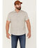 Image #1 - North River Men's Dobby Horizontal Stripe Short Sleeve Button Down Western Shirt, White, hi-res