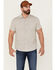 Image #1 - North River Men's Dobby Horizontal Stripe Short Sleeve Button Down Western Shirt , White, hi-res