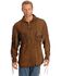 Kobler Cheval Leather Shirt, Brown, hi-res