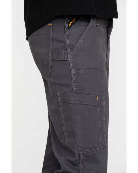 Image #4 - Ariat Men's Rebar M4 Made Tough Durastretch Double Front Straight Work Pants , Grey, hi-res