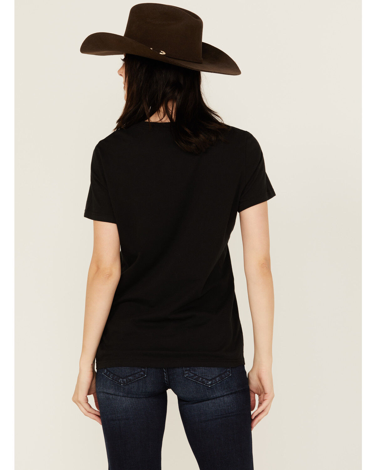 Image #4 - Ariat Women's Steer Head Logo Short Sleeve Graphic Print Tee, Black, hi-res