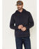 Flag & Anthem Men's Navy Colerain Burnout Fleece Hooded Sweatshirt , Navy, hi-res