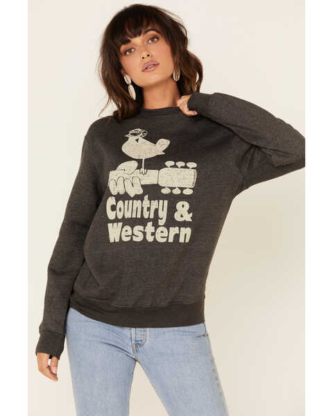 Country Deep Women's Country N Western Vintage Graphic Concert Tee , Charcoal, hi-res