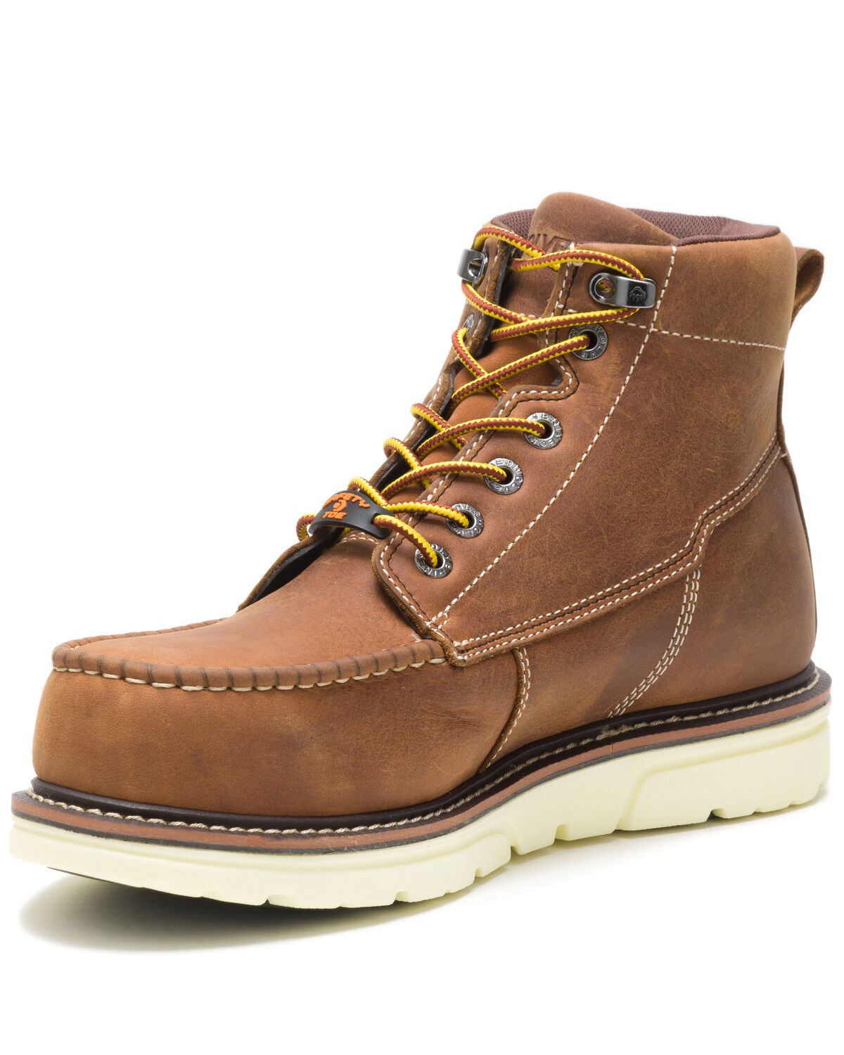 Image #3 - Wolverine Men's Tan I-90 Durashocks Work Boots - Soft Toe, Tan, hi-res