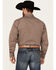 Image #4 - Stetson Men's Geo Print Long Sleeve Snap Western Shirt, Brown, hi-res