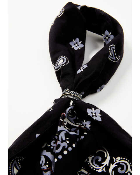 Image #4 - Idyllwind Women's Foxglove Bandana Necklace, Black, hi-res