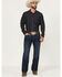 Image #1 - Ariat Men's Dark Wash Hampton Relaxed Bootcut Stretch Denim Jeans, Dark Wash, hi-res