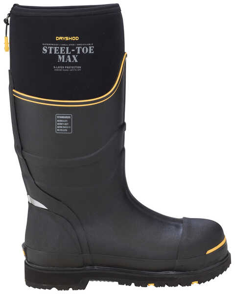 Image #2 - Dryshod Men's Steel Toe Max Cold Conditions Protective Boots - Steel Toe, Black, hi-res