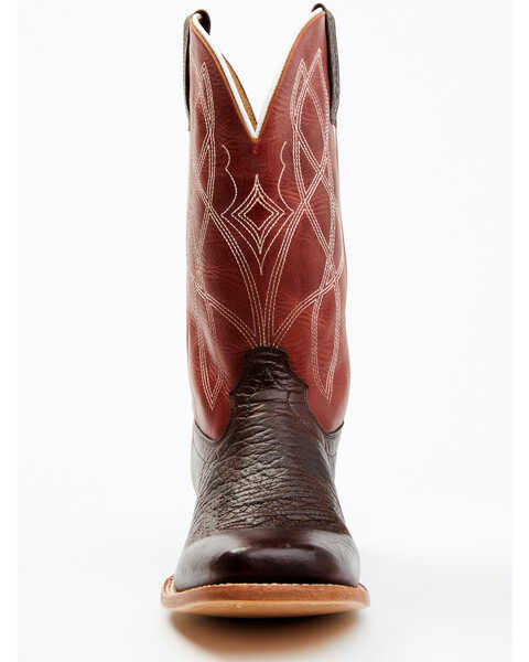 Image #4 - RANK 45® Men's Deuce Western Boots - Broad Square Toe, Red/brown, hi-res