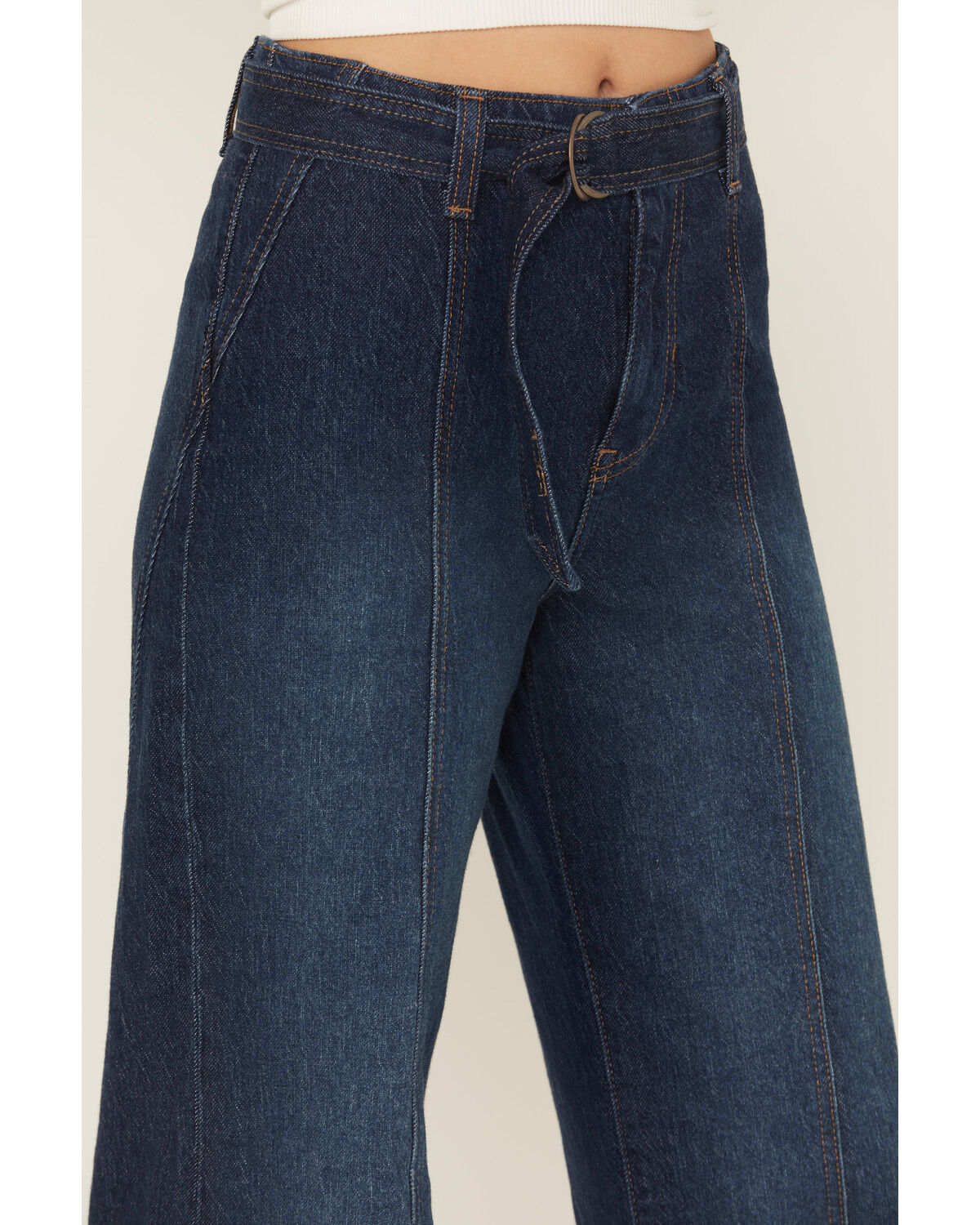 Image #2 - Free People Women's Ryla Dark Wash High Rise Flare Stretch Denim Jeans, Dark Wash, hi-res