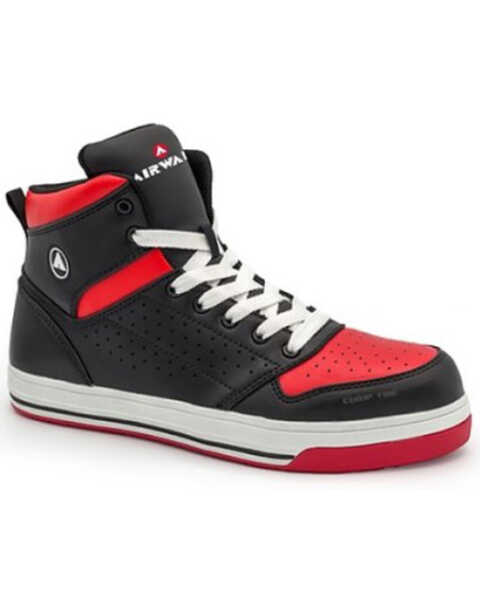 Airwalk Men's Arena Mid Work Shoes - Composite Toe , Black, hi-res