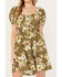 Image #3 - Band of the Free Women's Floral Print Mini Dress, Sage, hi-res
