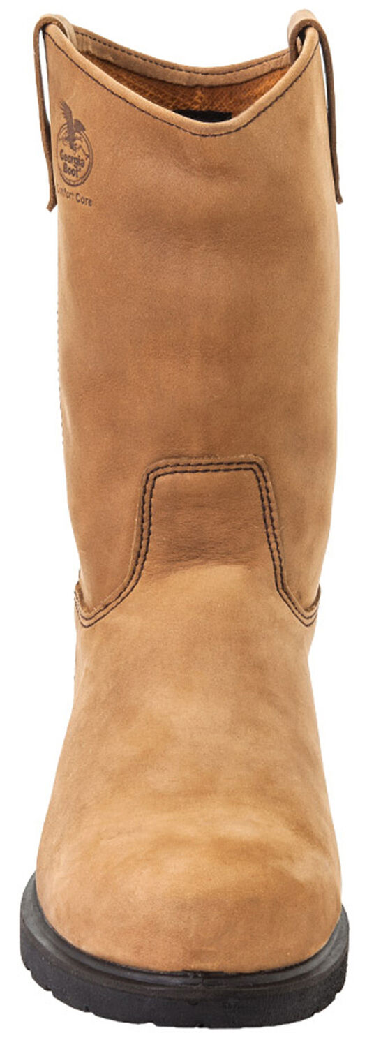 Image #10 - Georgia Boot Men's Farm and Ranch Wellington Boots - Soft Toe, Tan, hi-res