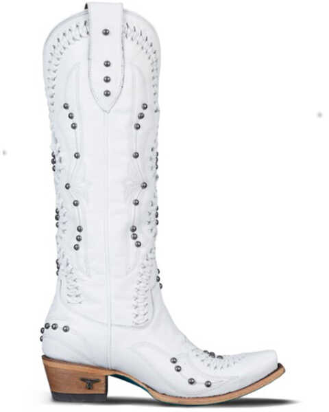 Image #2 - Lane Women's Cossette Western Boots - Snip Toe, White, hi-res