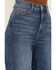 Image #2 - Warp + Weft Women's NCE Dark Wash High Rise Wide Leg Stretch Denim Jeans, Dark Wash, hi-res