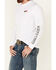 Kimes Ranch Men's White KR2 Performance Logo Long Sleeve T-Shirt , White, hi-res