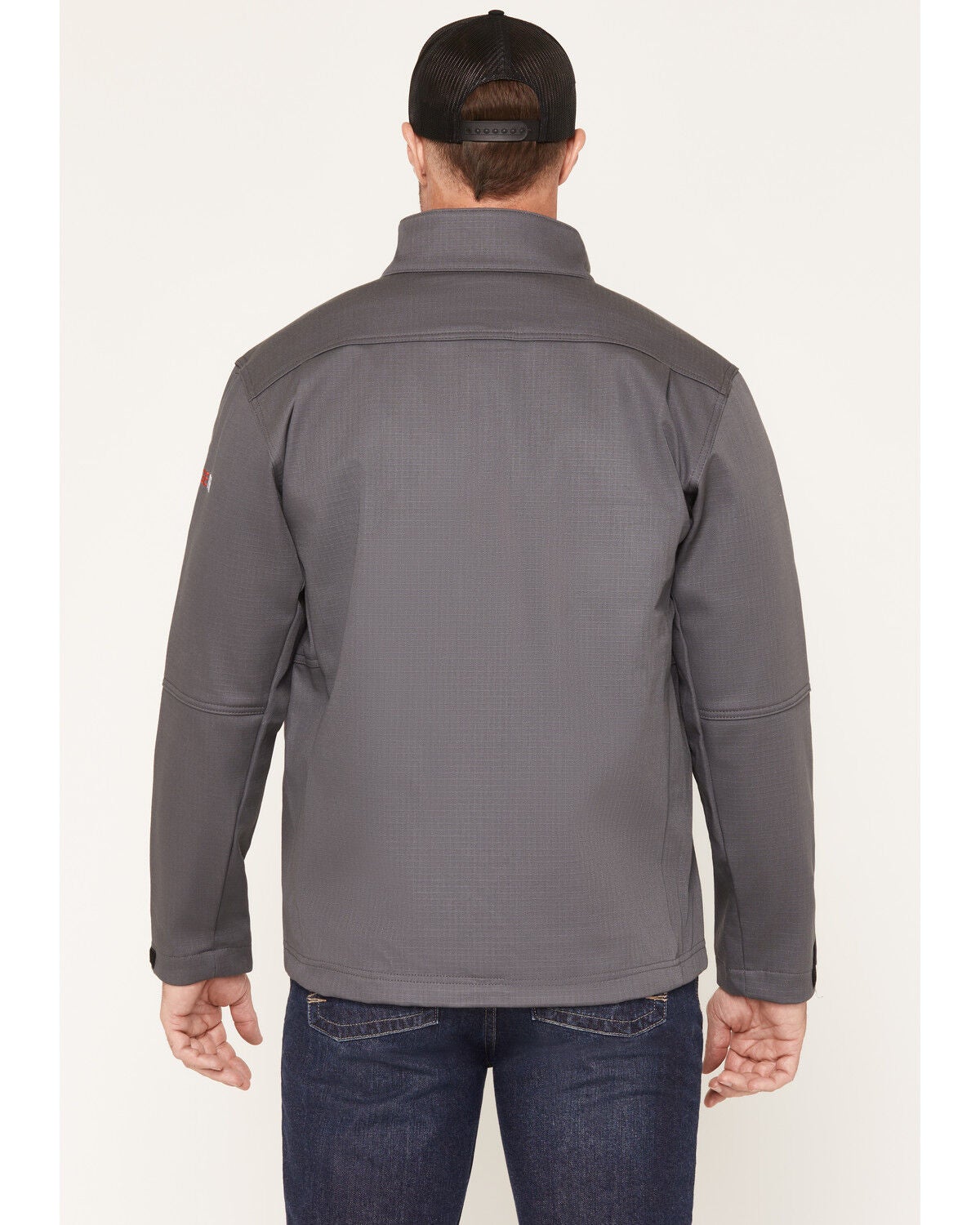 Image #4 - Forge Workwear Men's FR Ripstop Jacket, Grey, hi-res
