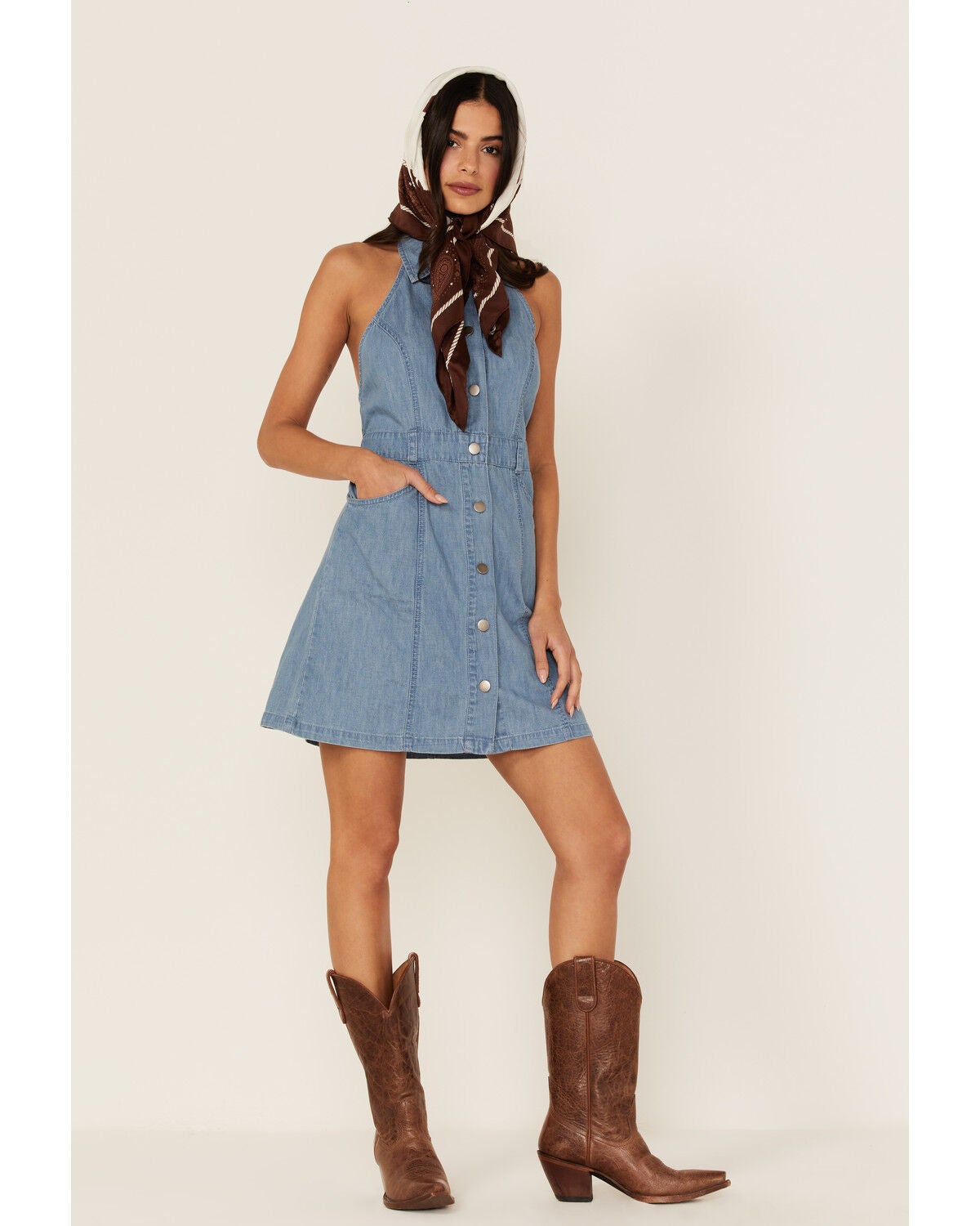 Sami Denim Mini Dress 