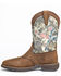 Image #3 - Brothers and Sons Men's Tychee Camo Flag Underlay Western Performance Boots - Broad Square Toe, Camouflage, hi-res