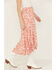 Image #4 - Shyanne Women's Floral Print High-Low Midi Skirt, Light Pink, hi-res
