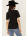 Image #4 - Rock & Roll Denim Women's Midnight Short Sleeve Graphic Tee, Black, hi-res